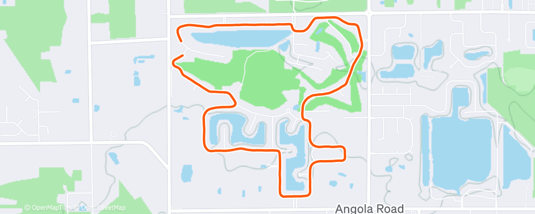 Map of the activity, Lunch Run