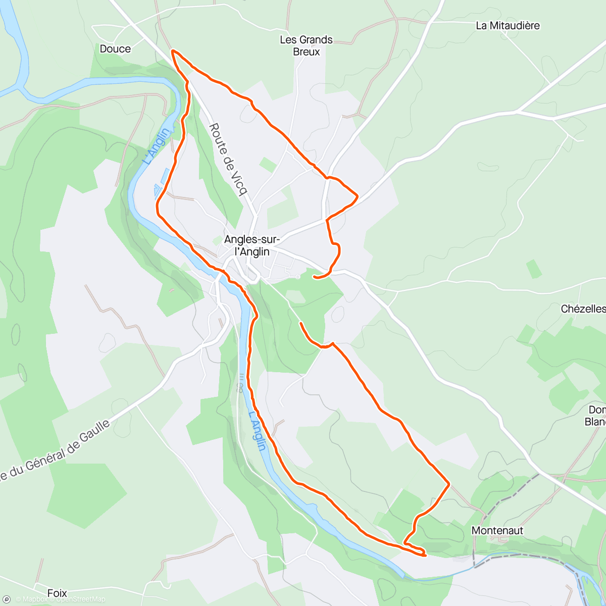 Map of the activity, Randonnée d'Angle