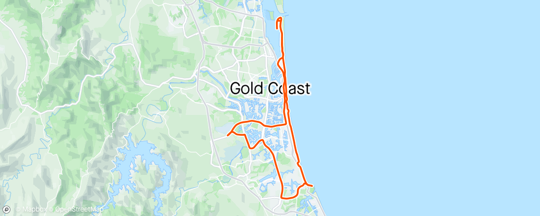 Map of the activity, GC Ride