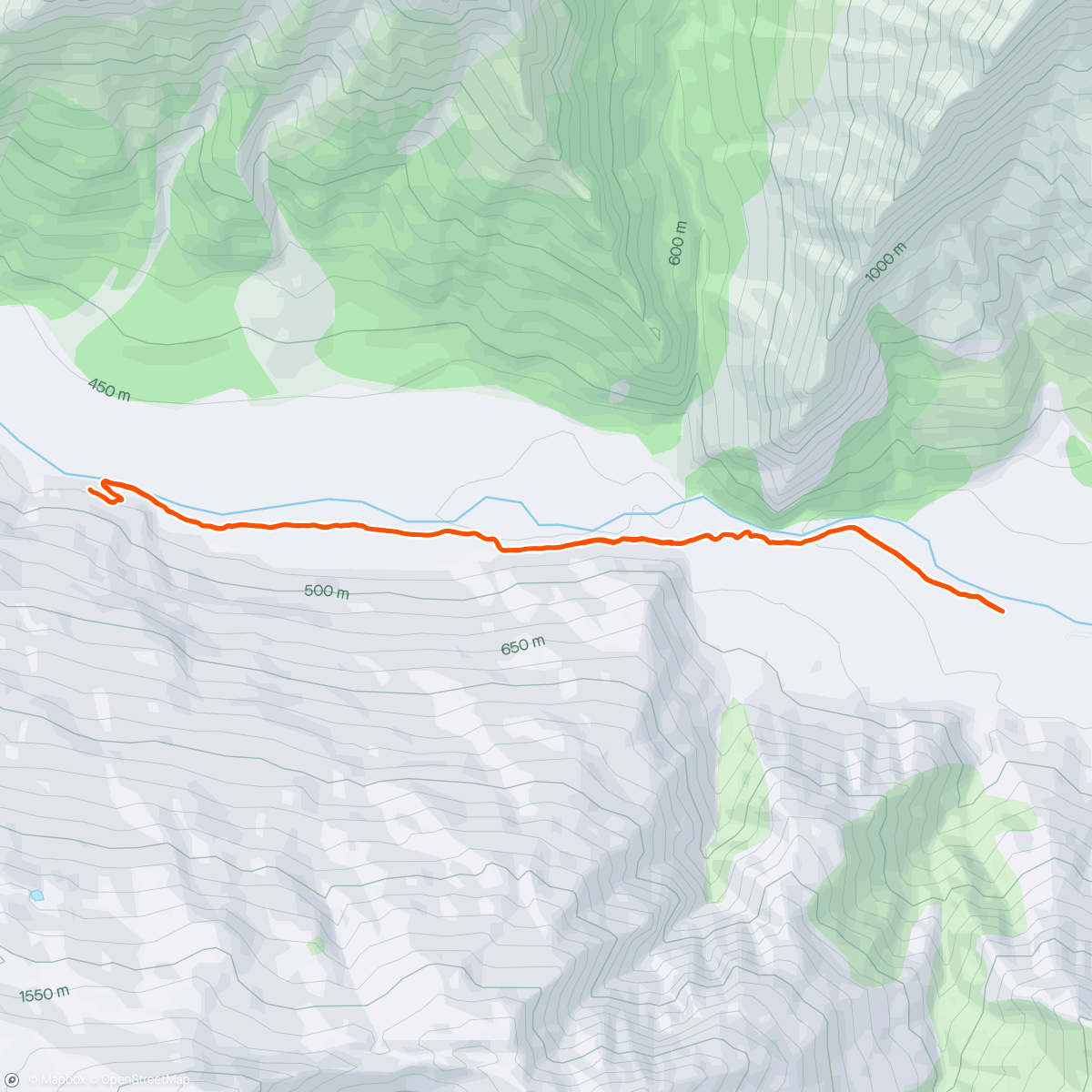 Map of the activity, Southern Alps NZ Hike