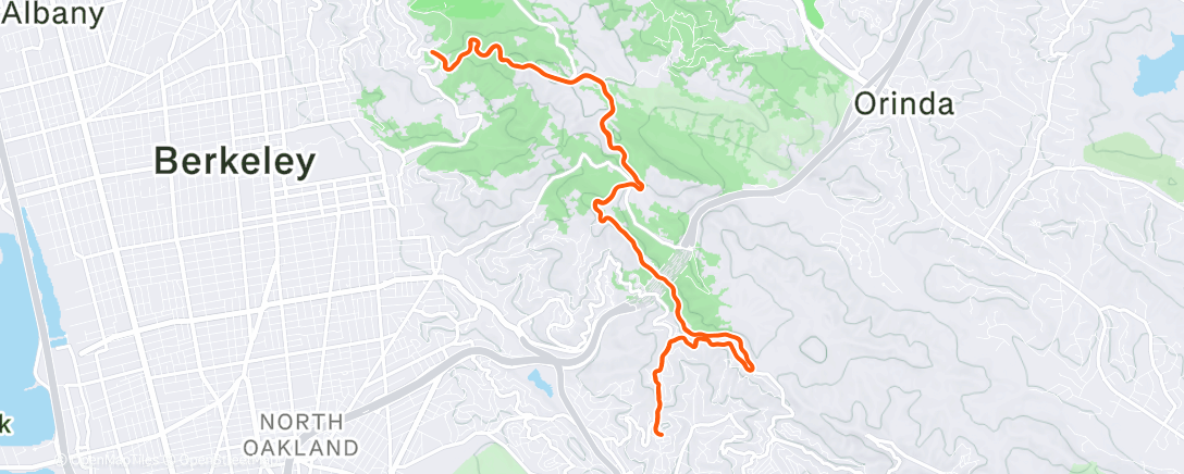Map of the activity, Morning Ride