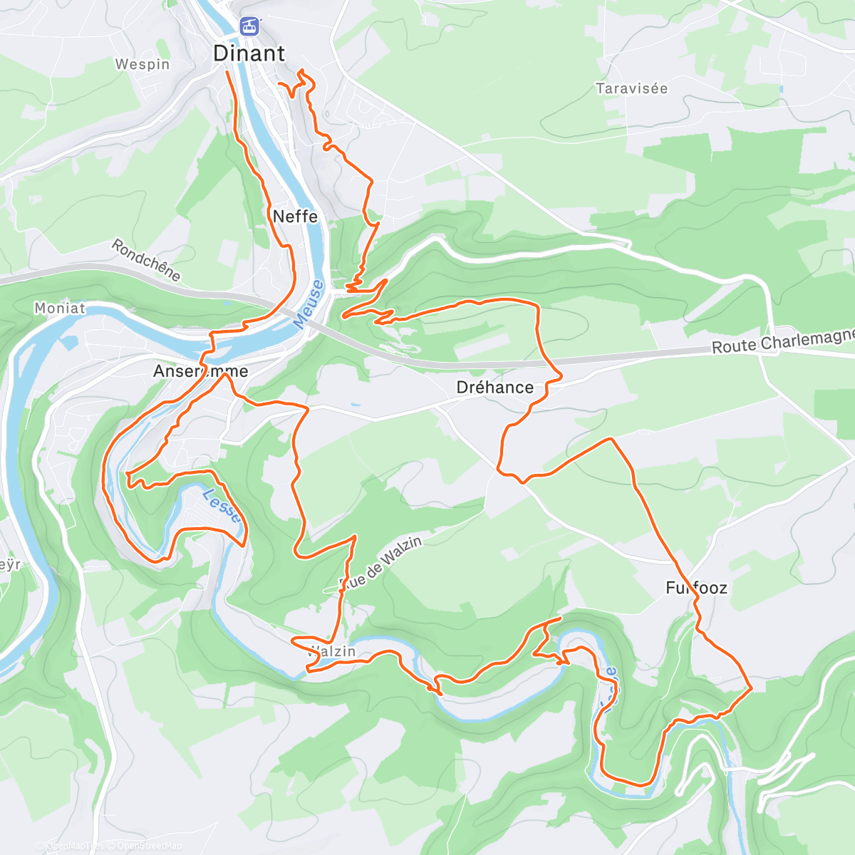 Map of the activity, LN/06 TRAIL