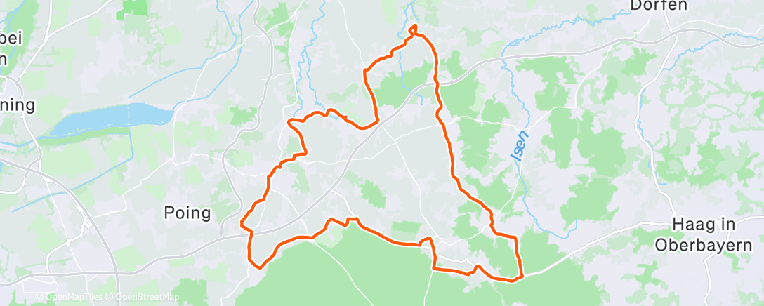 Map of the activity, Runde über Walpertskirchen