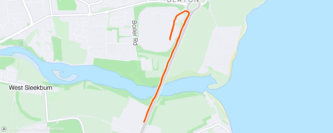 Map of the activity, Beyond the Wanny bridge and back 🏃‍♂️