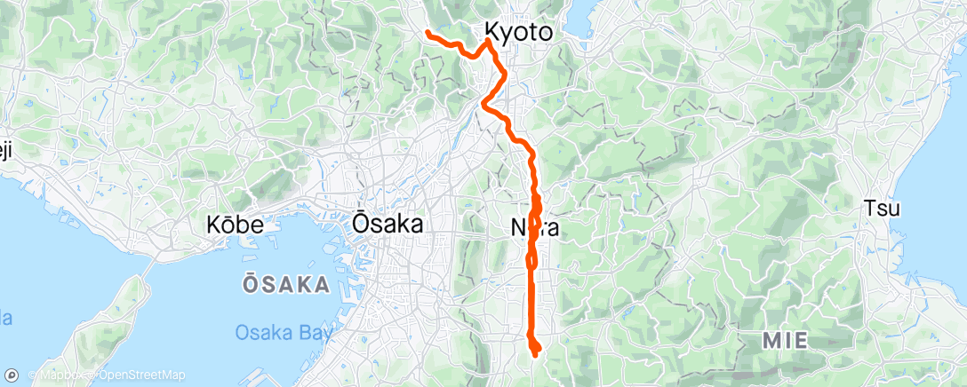 Map of the activity, 亀岡ダイコクバーガーライド〜🚴‍♂️🍔