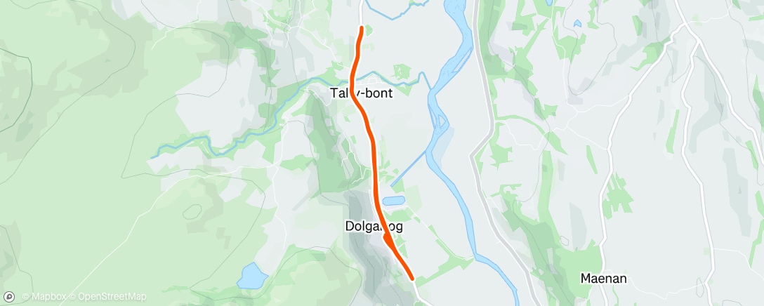 Map of the activity, Morning Run
