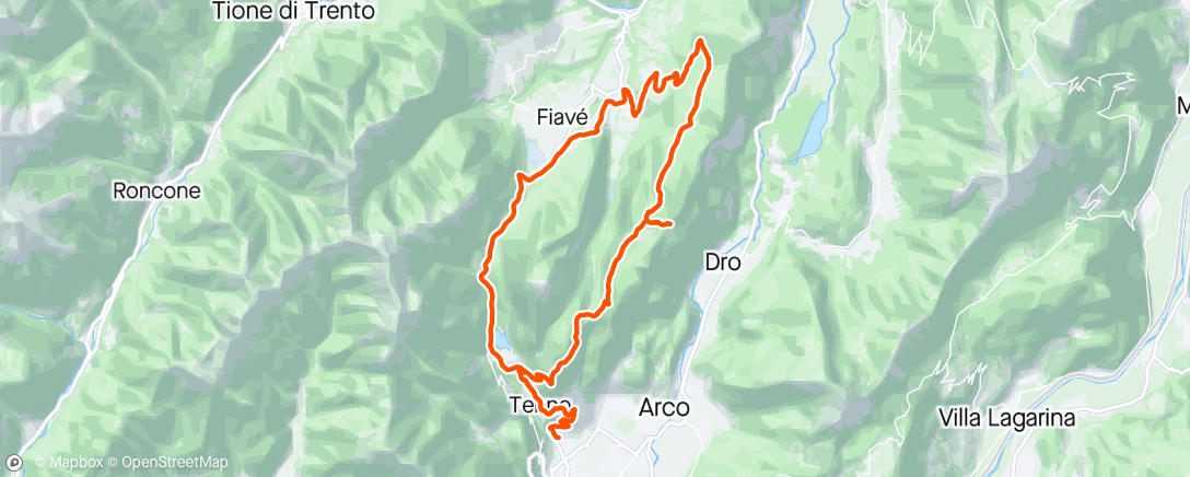 Map of the activity, Mtb ride with friends