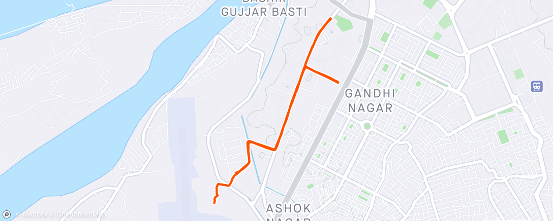 Mapa da atividade, Evening Run 🏃