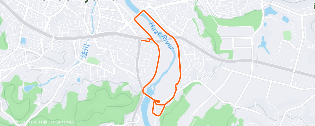 Map of the activity, 新年のラン