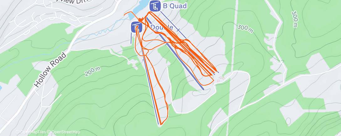 Map of the activity, Lunch Alpine Ski