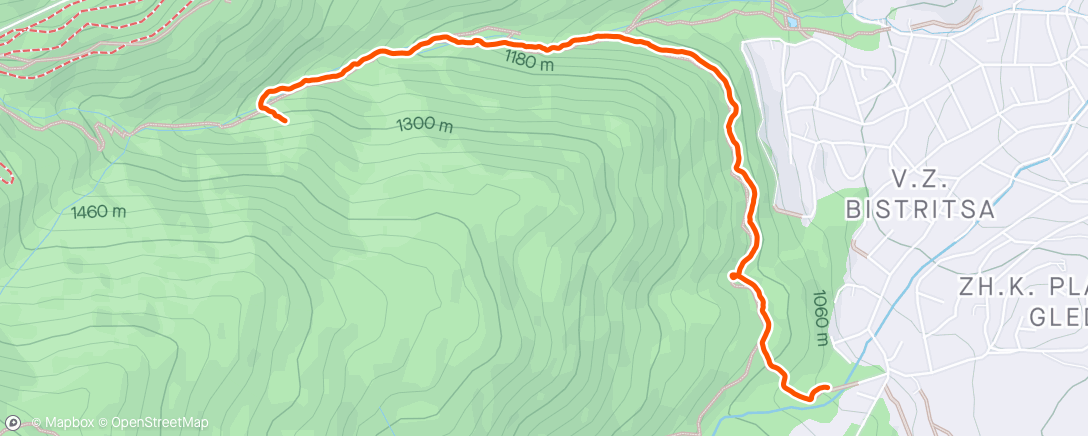 「Morning Trail Run」活動的地圖