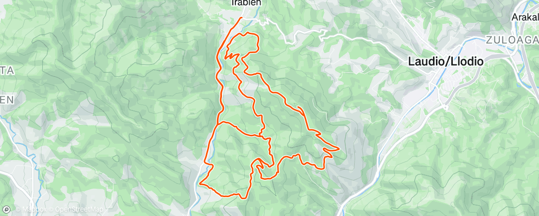 Map of the activity, Morning Ride