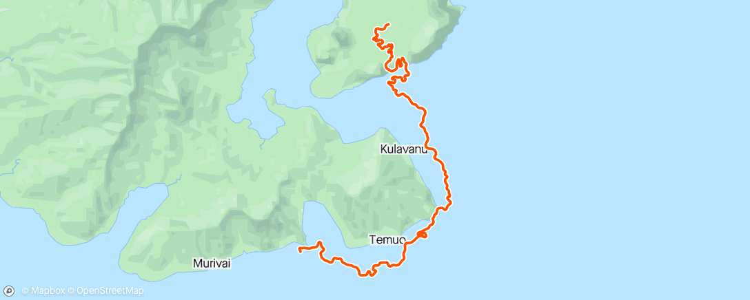 Map of the activity, end ride