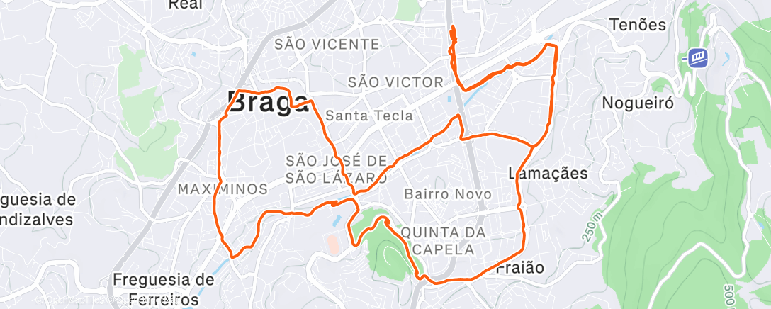 Карта физической активности (Evening Run)