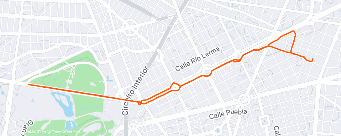 Map of the activity, “Altitude Training”