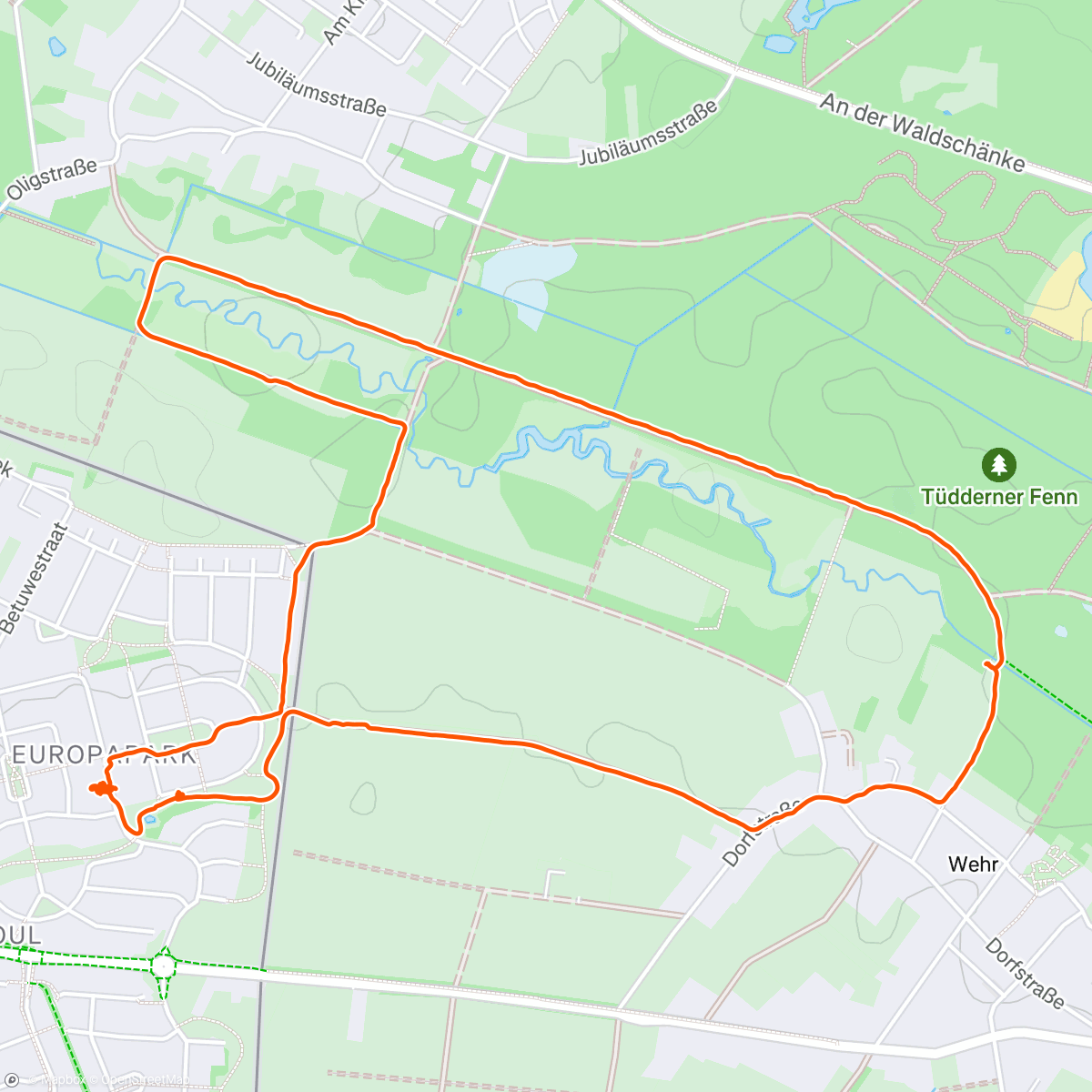 Map of the activity, Afterworkhike