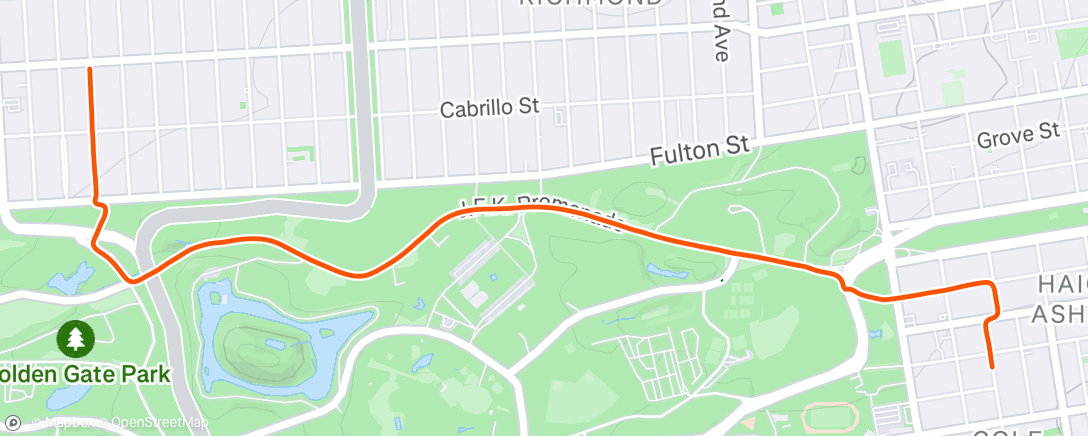 Map of the activity, Morning Ride