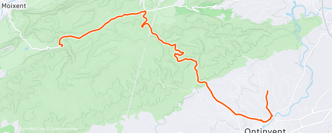 Map of the activity, Bicicleta por la mañana