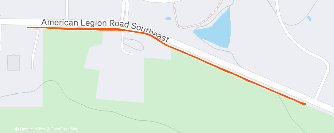 Map of the activity, Morning Run