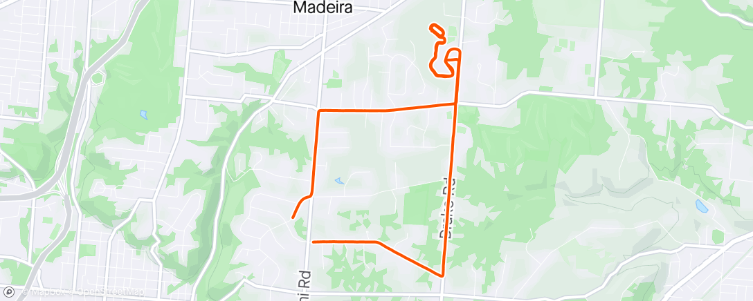 Map of the activity, Track workout