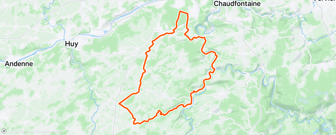 Map of the activity, Sortie vélo le midi