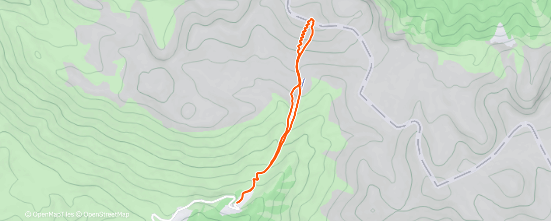 Map of the activity, Morning Backcountry Ski