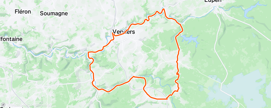 Map of the activity, Morning Ride