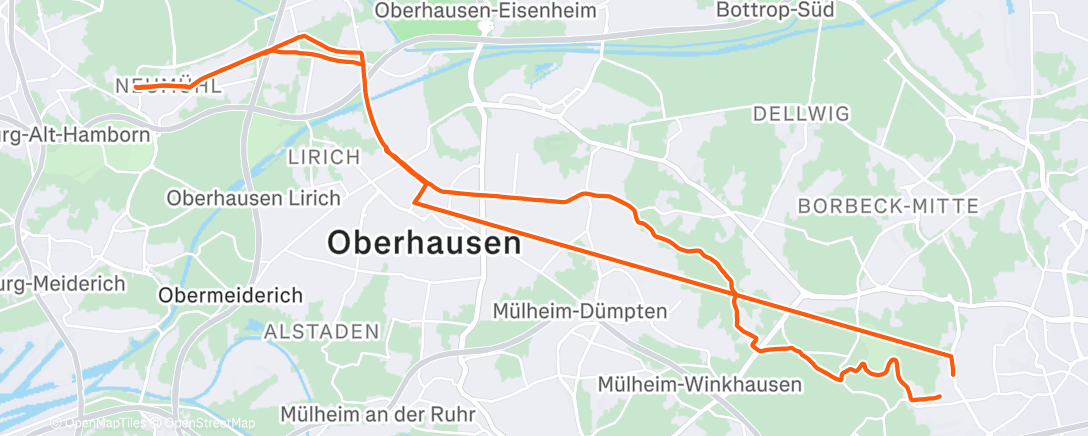 Карта физической активности (Morning Ride)