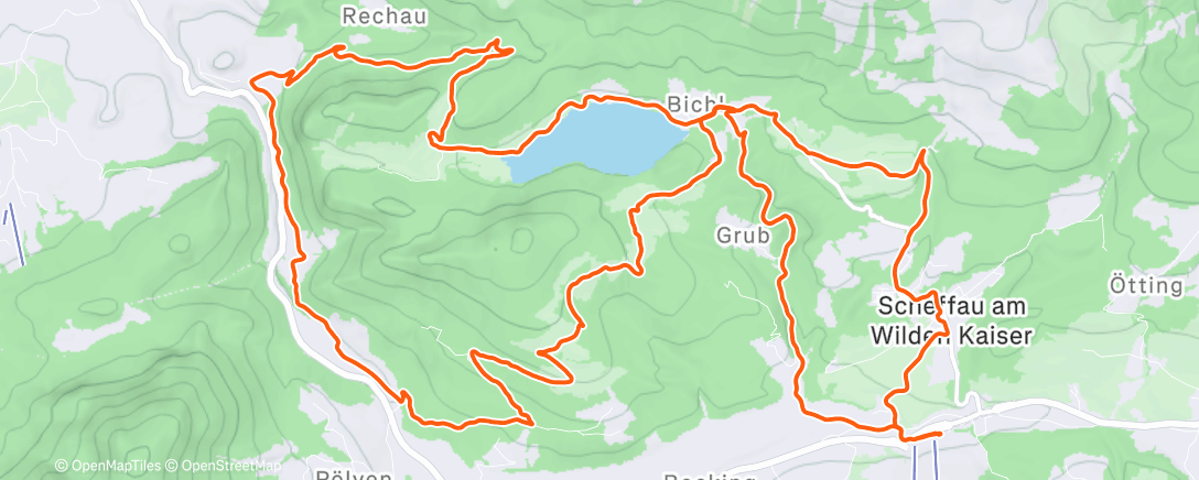 Map of the activity, Fartlek