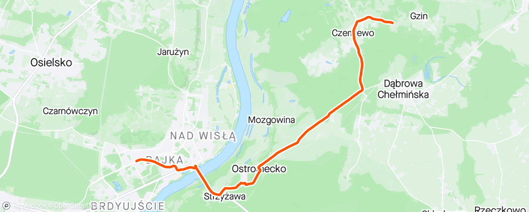 Map of the activity, Z Bydgoszczy 🚴🏻‍♀️