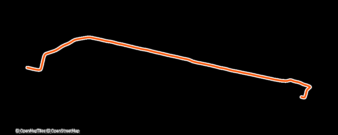 Map of the activity, Lunch Ride