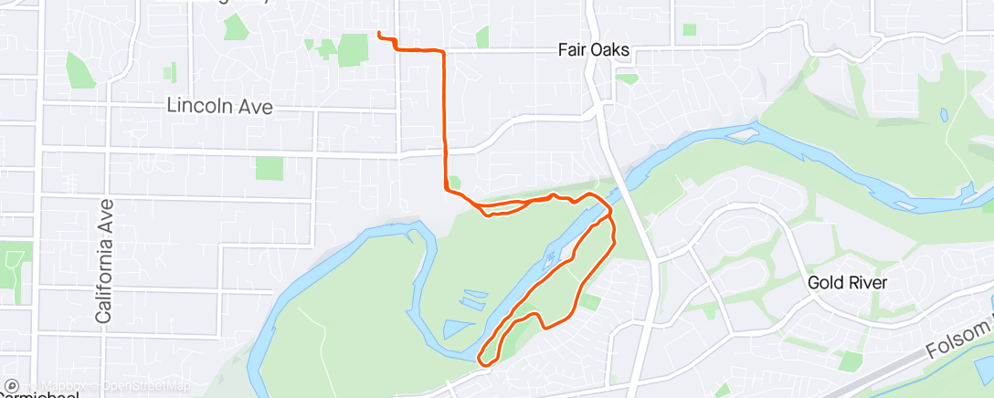 Map of the activity, Thanks for the run Jake