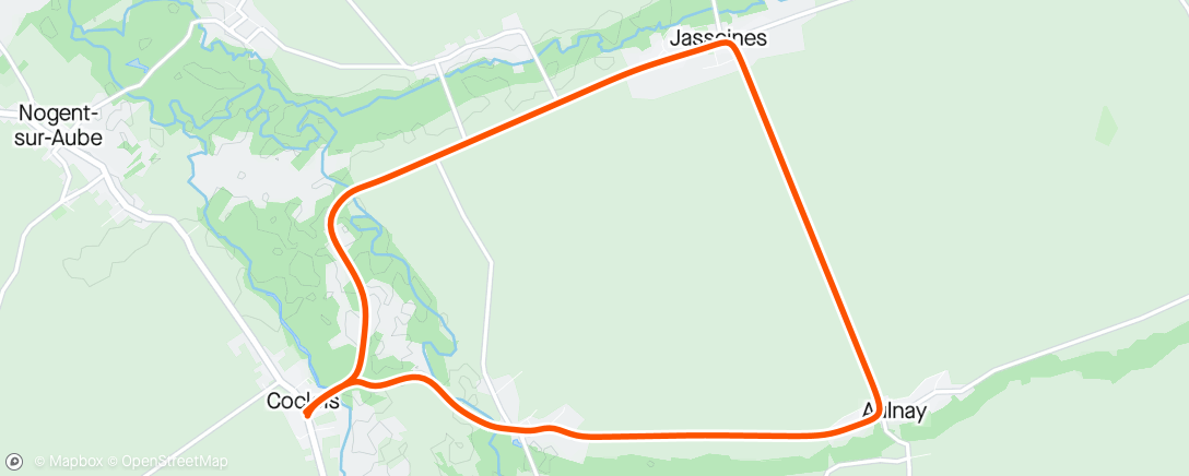 Map of the activity, Sortie vélo dans l'après-midi