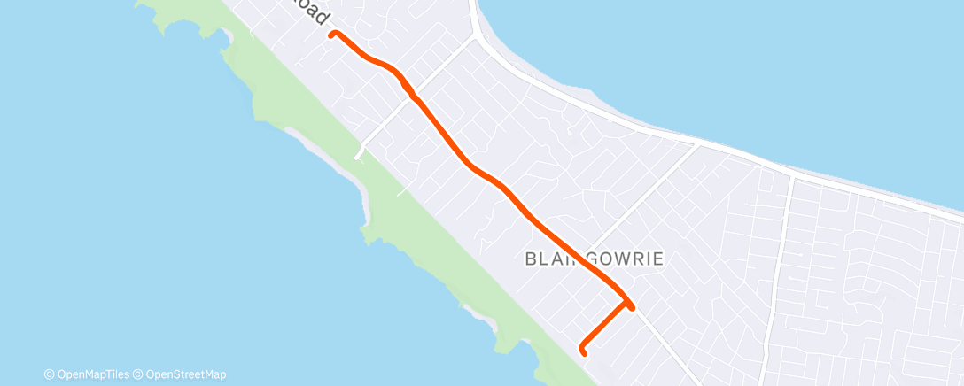 Map of the activity, Lunch Run