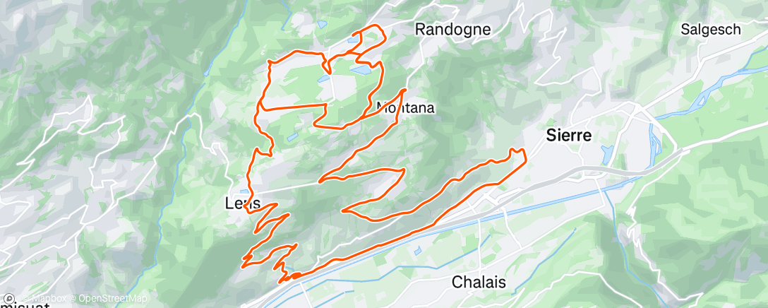 Map of the activity, Fahrt am Nachmittag