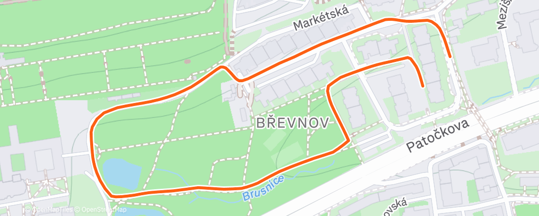 Map of the activity, Trocha pohybu aby se neřeklo 😄