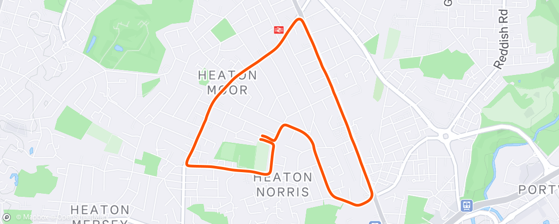 Map of the activity, Lunch Run