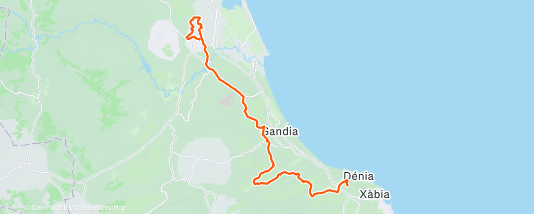 Map of the activity, Course