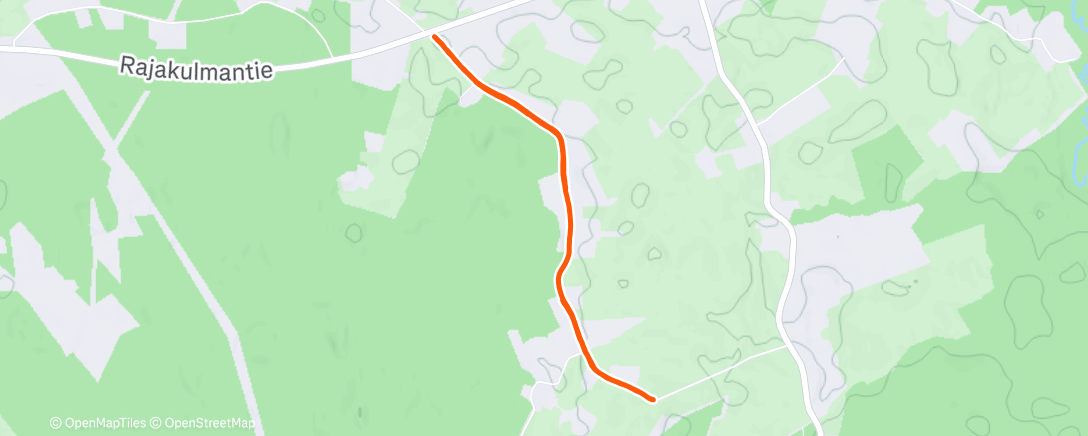 Карта физической активности (Afternoon Run)