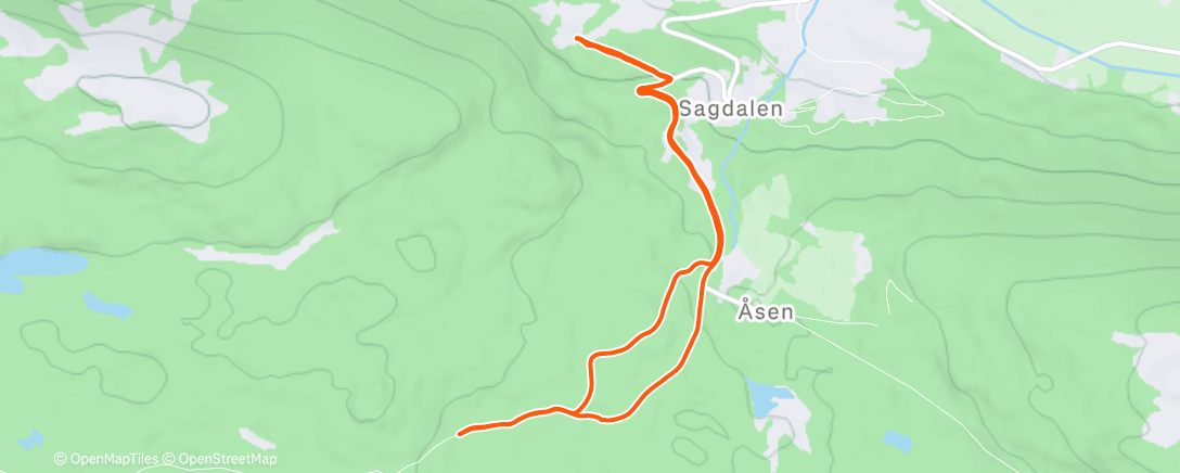 Map of the activity, Rolig Åsen
