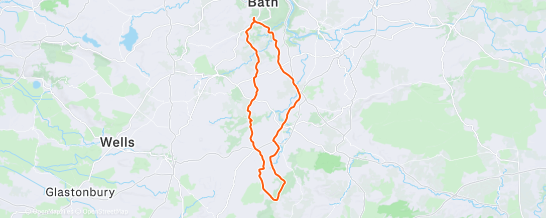 Map of the activity, Afternoon Ride