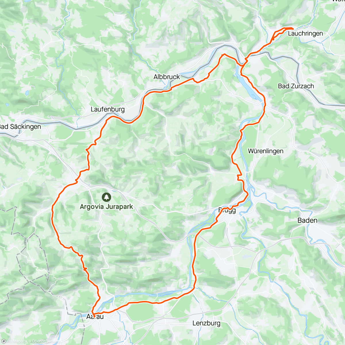 Map of the activity, RR 24/58 mit 10 Drückern über Kaistenberg und Benkerjoch