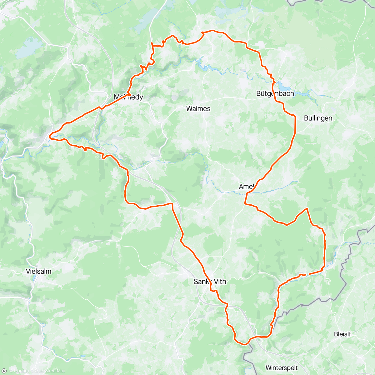 Mapa da atividade, Morning Ride on the MTB + Some Vo2max