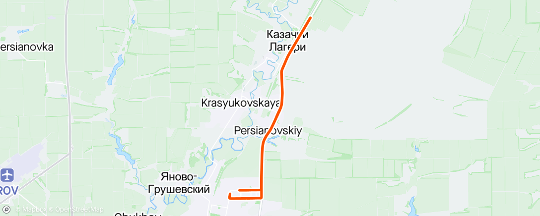 Map of the activity, Гравийный велозаезд (утро)
