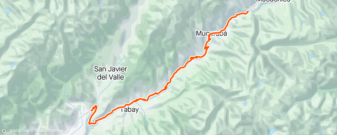 Map of the activity, Perro Nevado