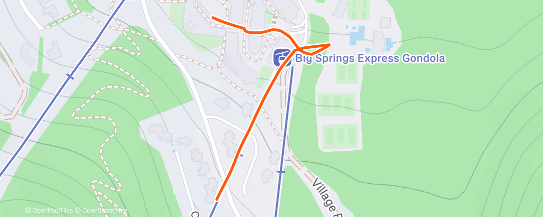 Map of the activity, Morning Walk