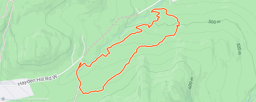 Map of the activity, Morning Run
