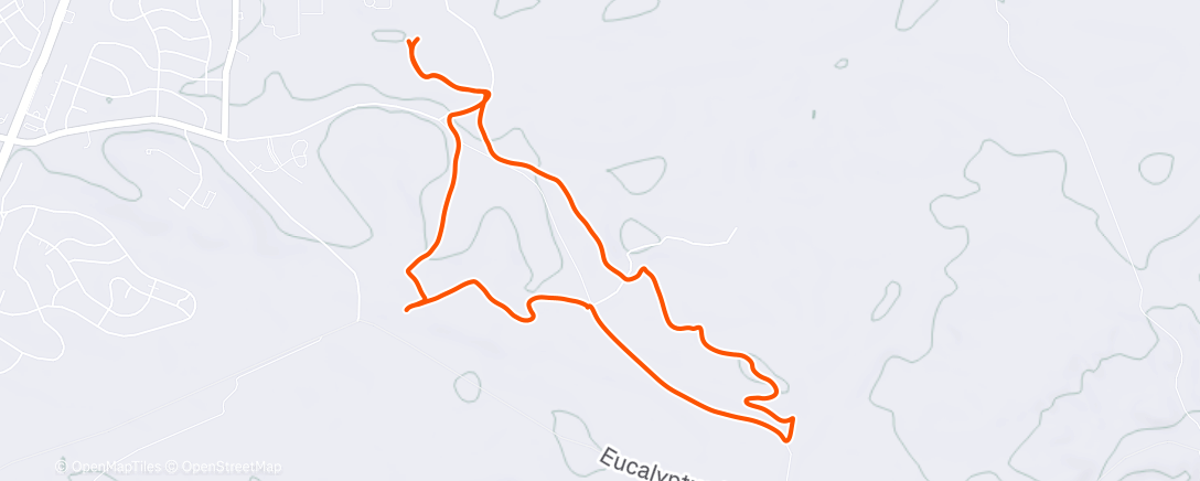 Map of the activity, Afternoon Ride