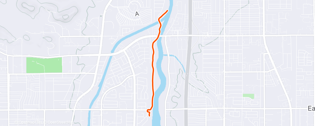 Map of the activity, 30 min