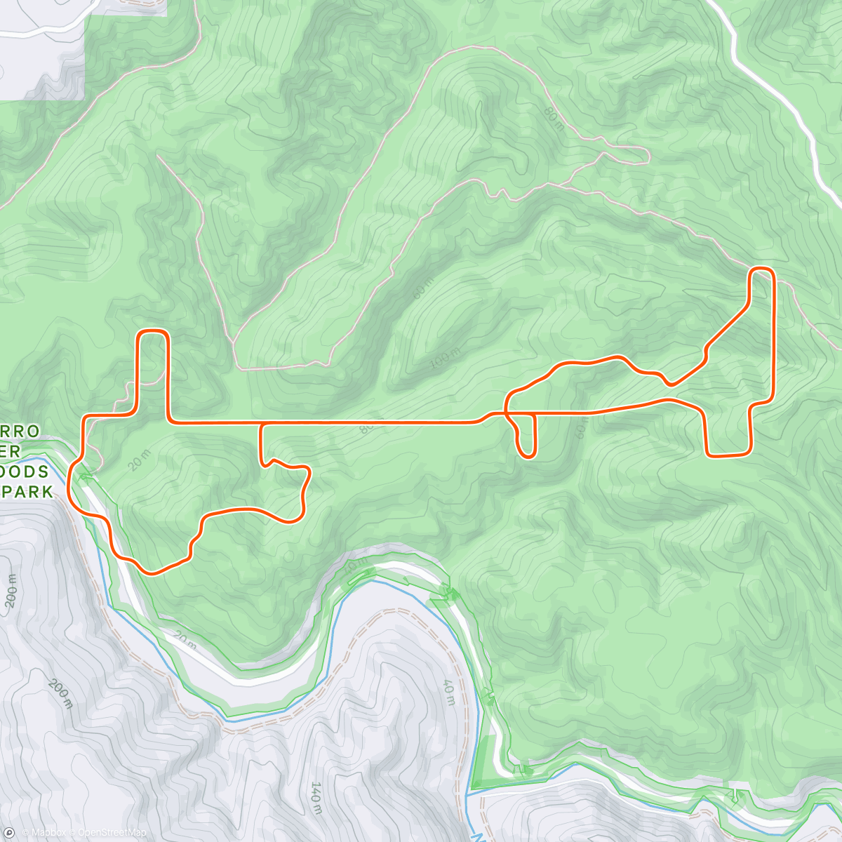 Map of the activity, My whoosh - Worlds Road Race Open Category